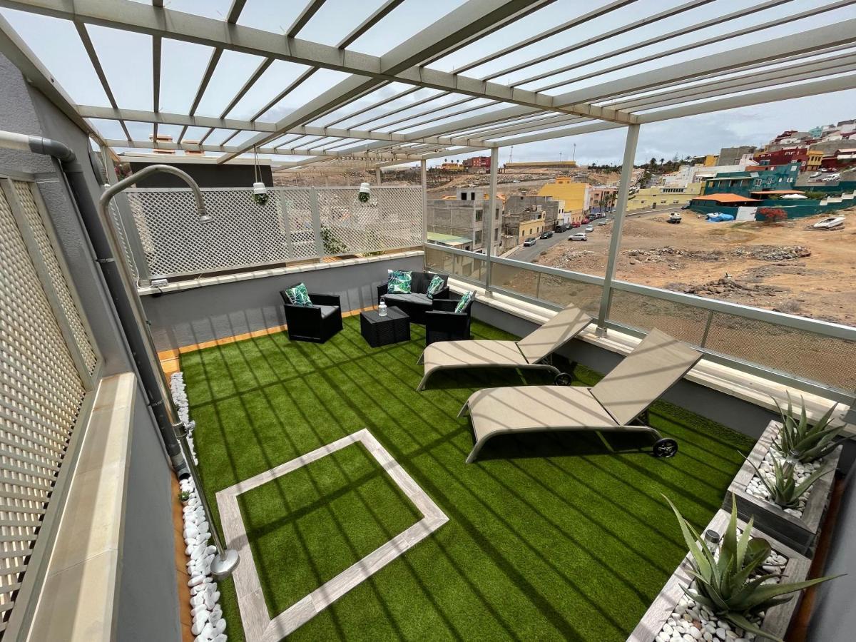 Atico "Turquesa Beach" Con Piscina, Terraza Y Barbacoa Sardina 外观 照片